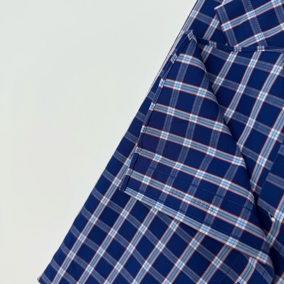 NWT Brooks Brothers Men’s Regent Fit Non-Iron Blue Red Button Down Shirt Medium - Picture 7 of 11